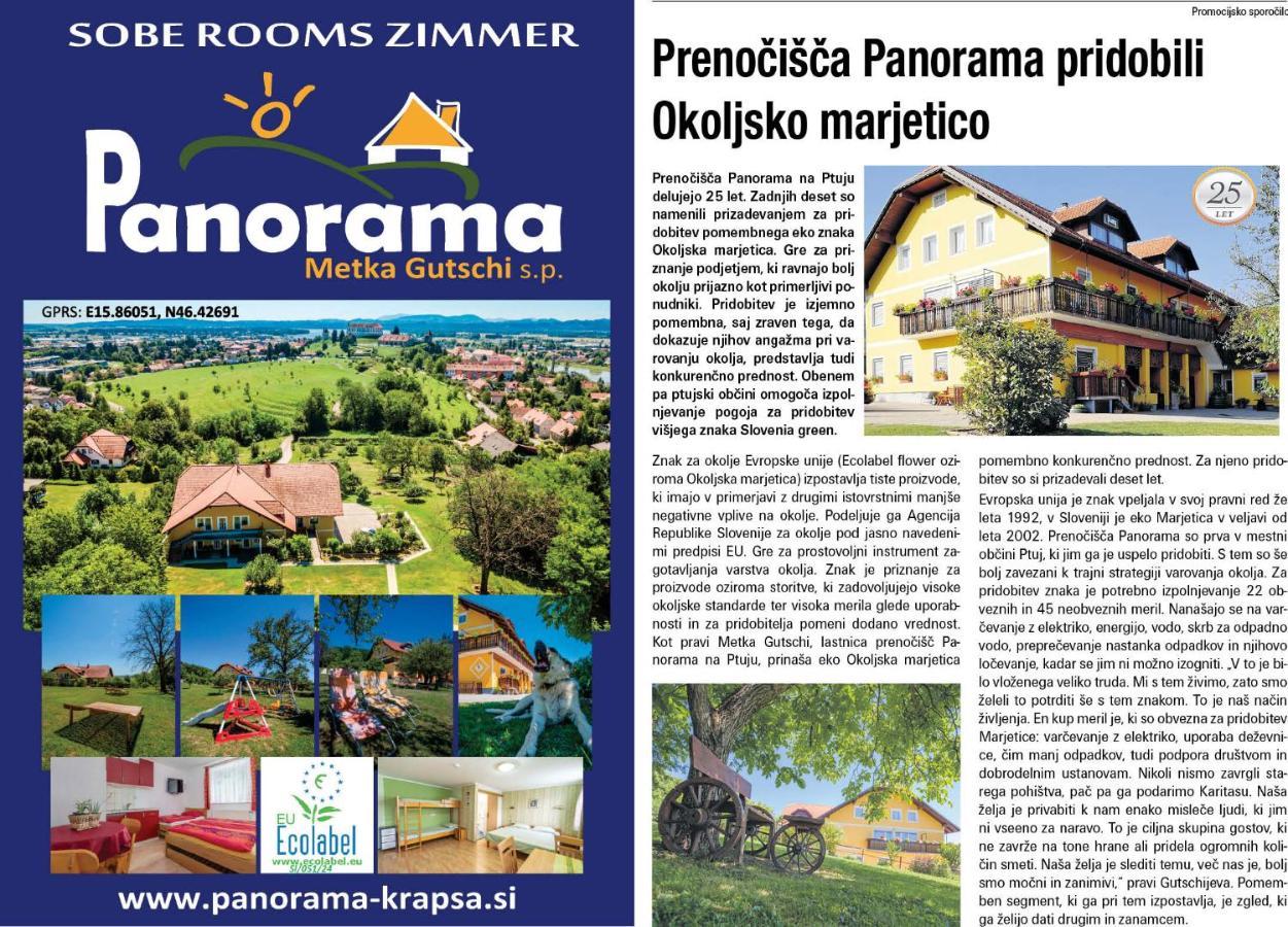 Panorama B&B Птуй Экстерьер фото